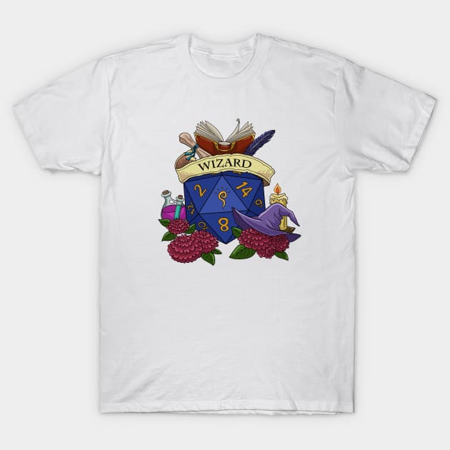 Dice Wizard T-Shirt by Danielle_Mahaffey